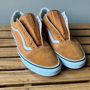 VANS OLD SKOOL Color Theory Meerkat/True White VN0A5JMIBKQ Men’s Sz -12 No Laces